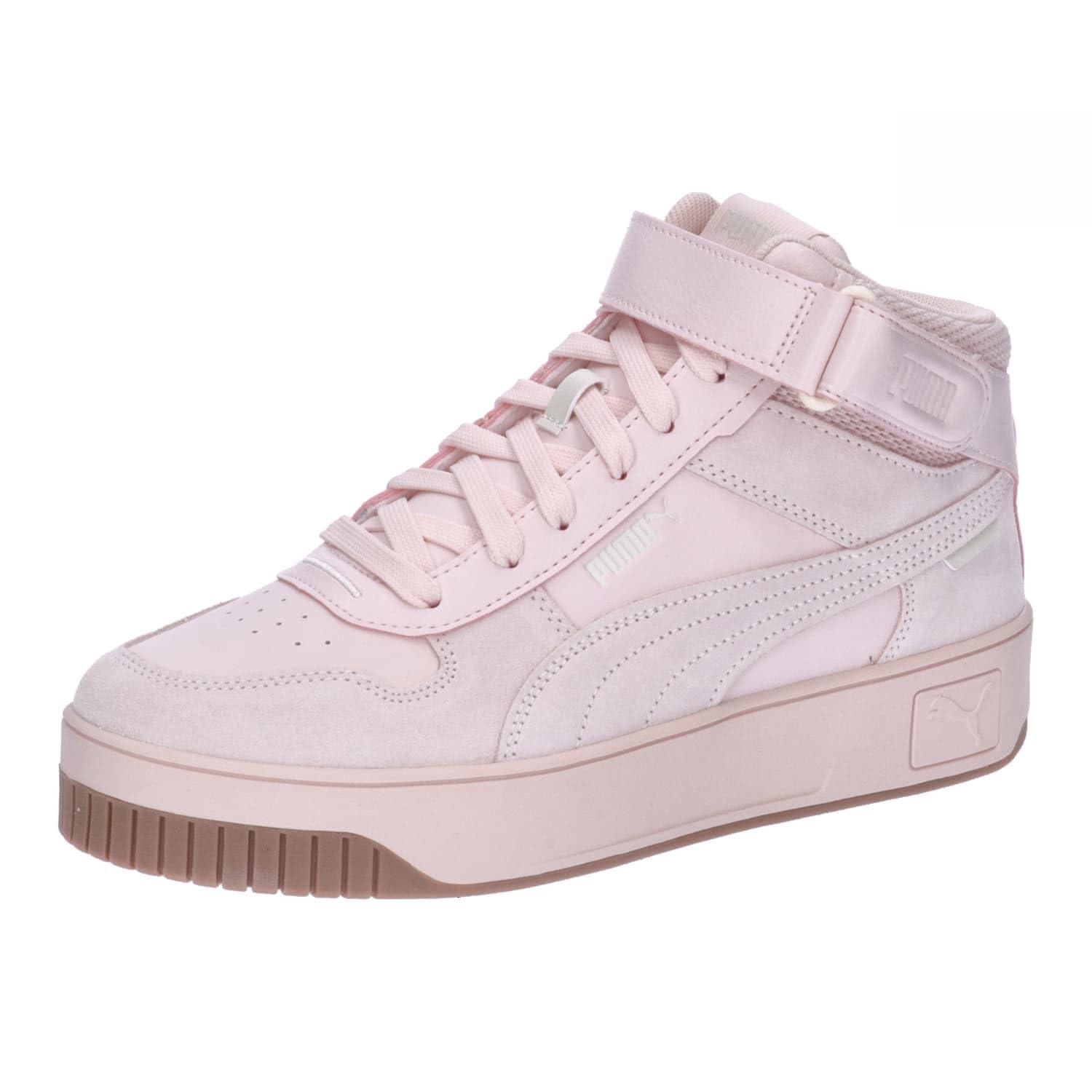 Pink pumas high tops hot sale