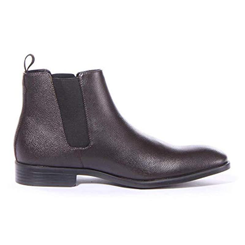 calvin klein men's corin leather chelsea boots