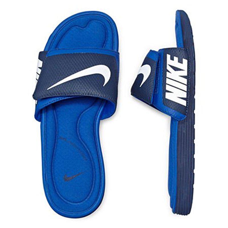 Nike Solarsoft Comfort Slide Sandal in Blue for Men - Lyst