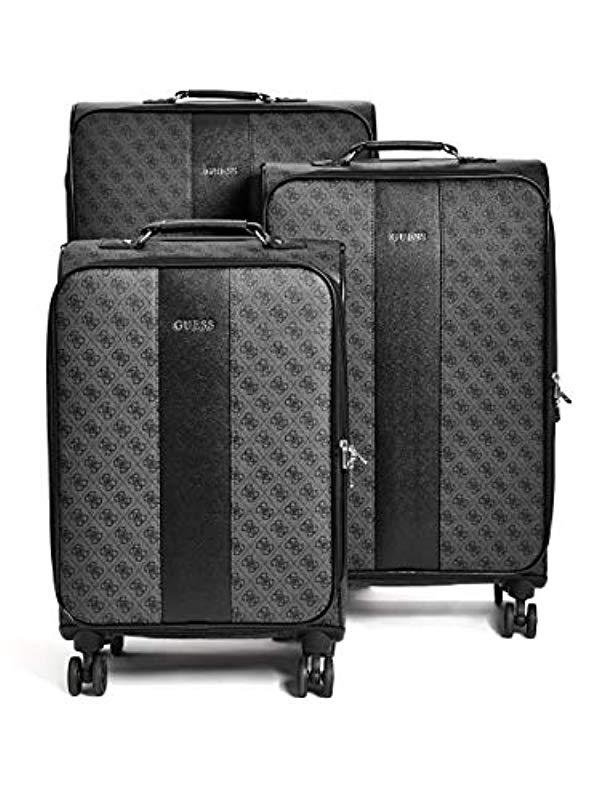 black guess suitcase