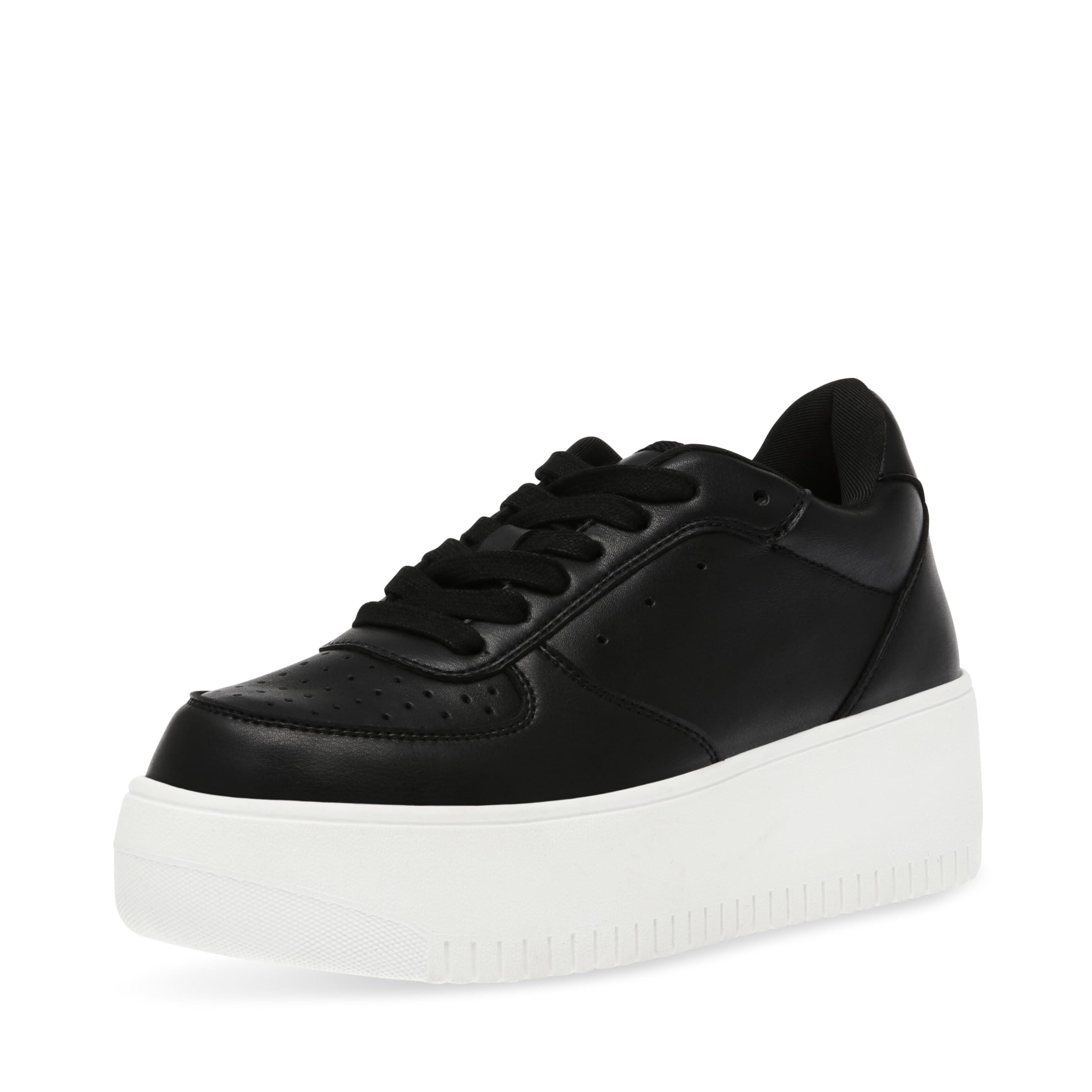 Steve madden black platform sneakers sale