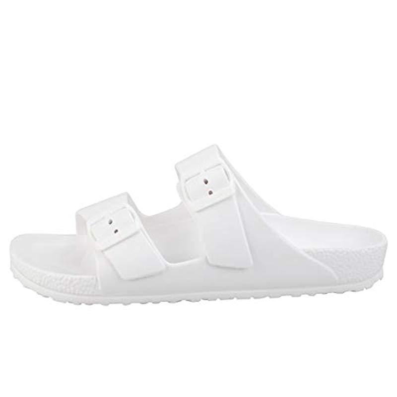 skechers cali breeze double strap eva slide sandal