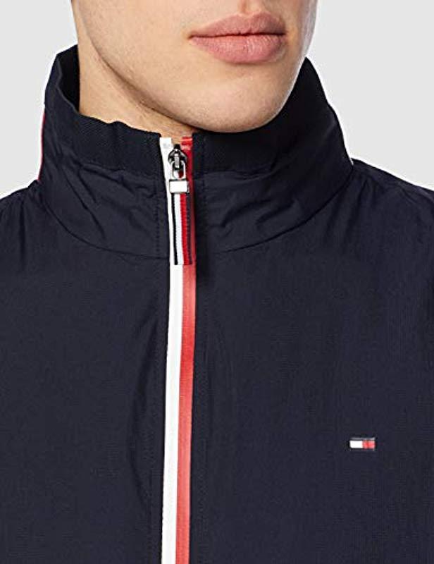 Tommy Hilfiger Red White Zip Jacket in Blue for Men | Lyst UK
