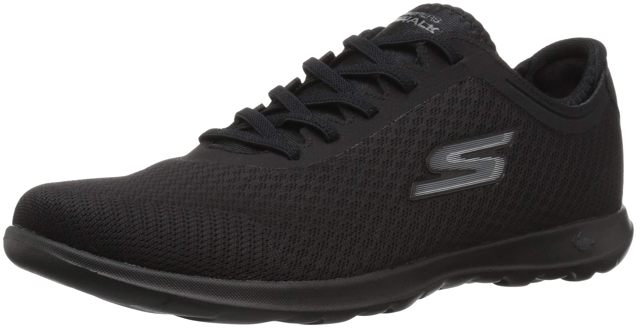 Skechers Go Walk Lite-15350 Wide Sneaker in Black | Lyst