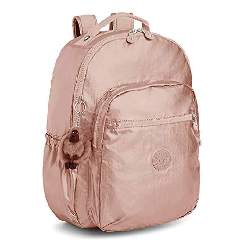 kipling gold backpack