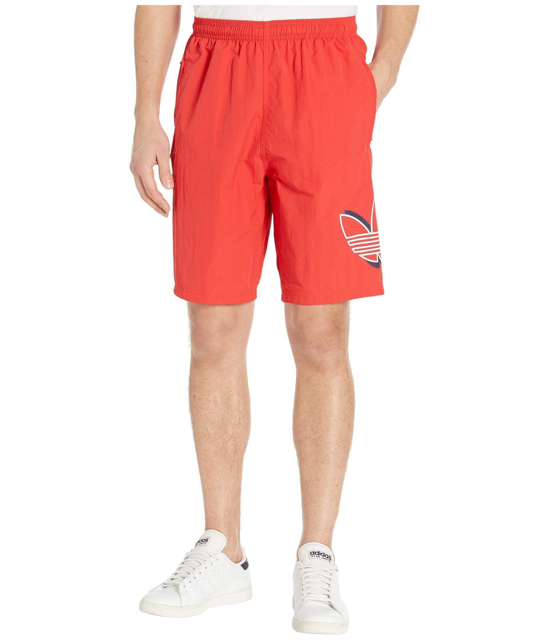adidas Originals Synthetic Shadow Woven Shorts in Black (Red) for Men -  Save 59% | Lyst