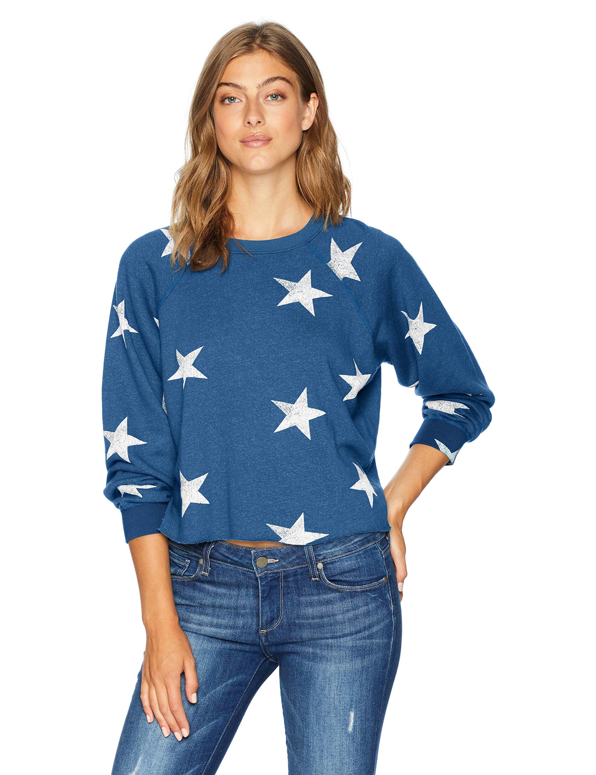 monrow star raglan sweatshirt