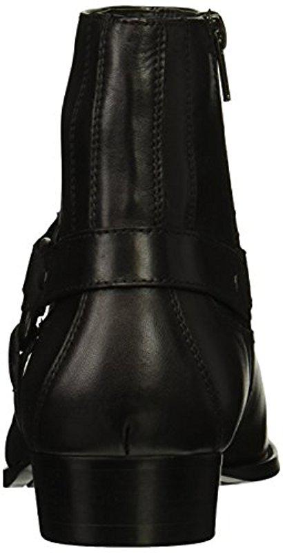 Sebastian Ankle Boot in Black Leather 