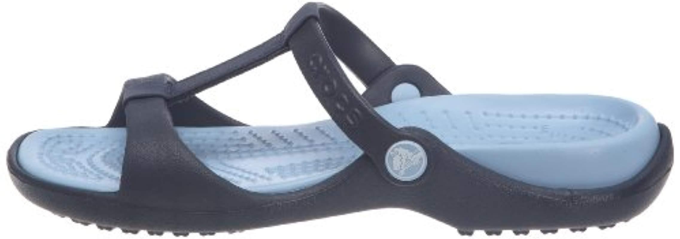 Crocs™ Synthetic Cleo Iii Sandals in Blue (Navy/Light Blue) (Blue) | Lyst UK