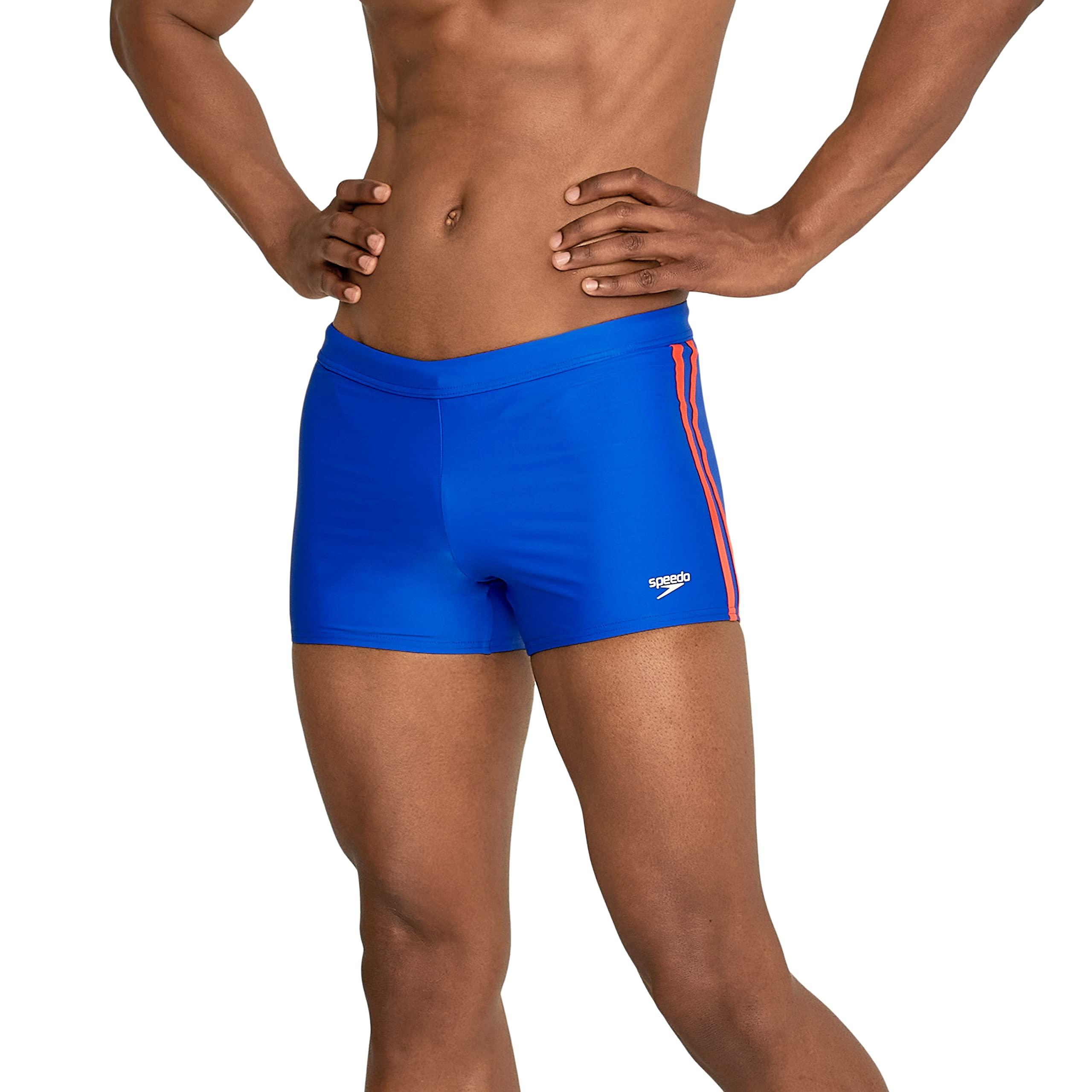 Speedo Swimsuit Square Leg Splice Swim Briefs in Blue for Men | Lyst UK