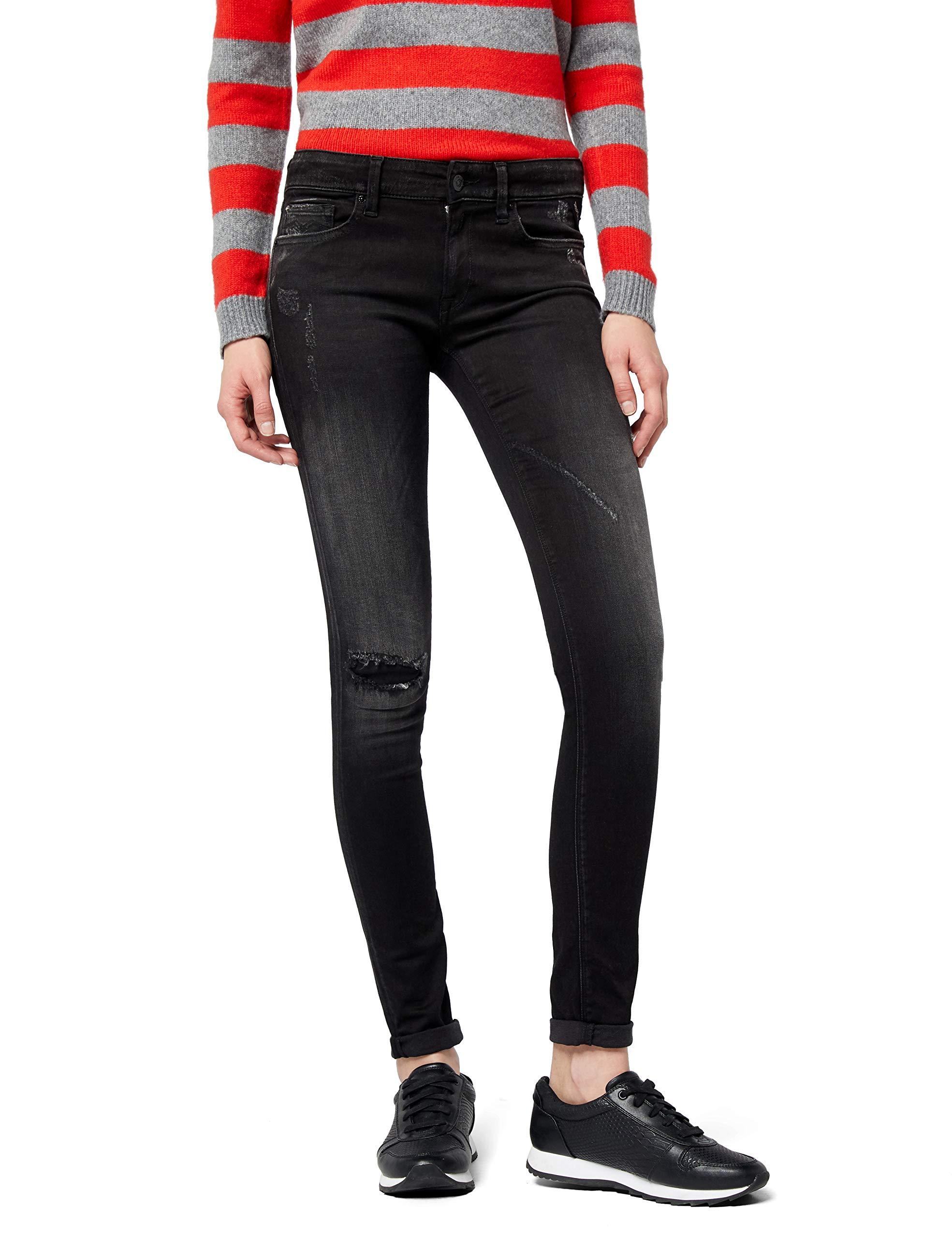 Luz Hyperflex Skinny Jeans Jean Replay en coloris Noir - Lyst