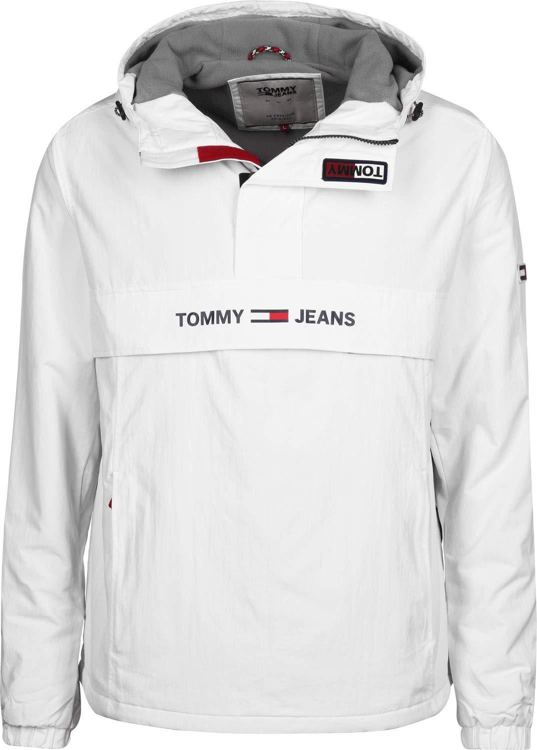 Tommy Hilfiger Synthetic Half Zip Popover Jacket in White for Men - Lyst
