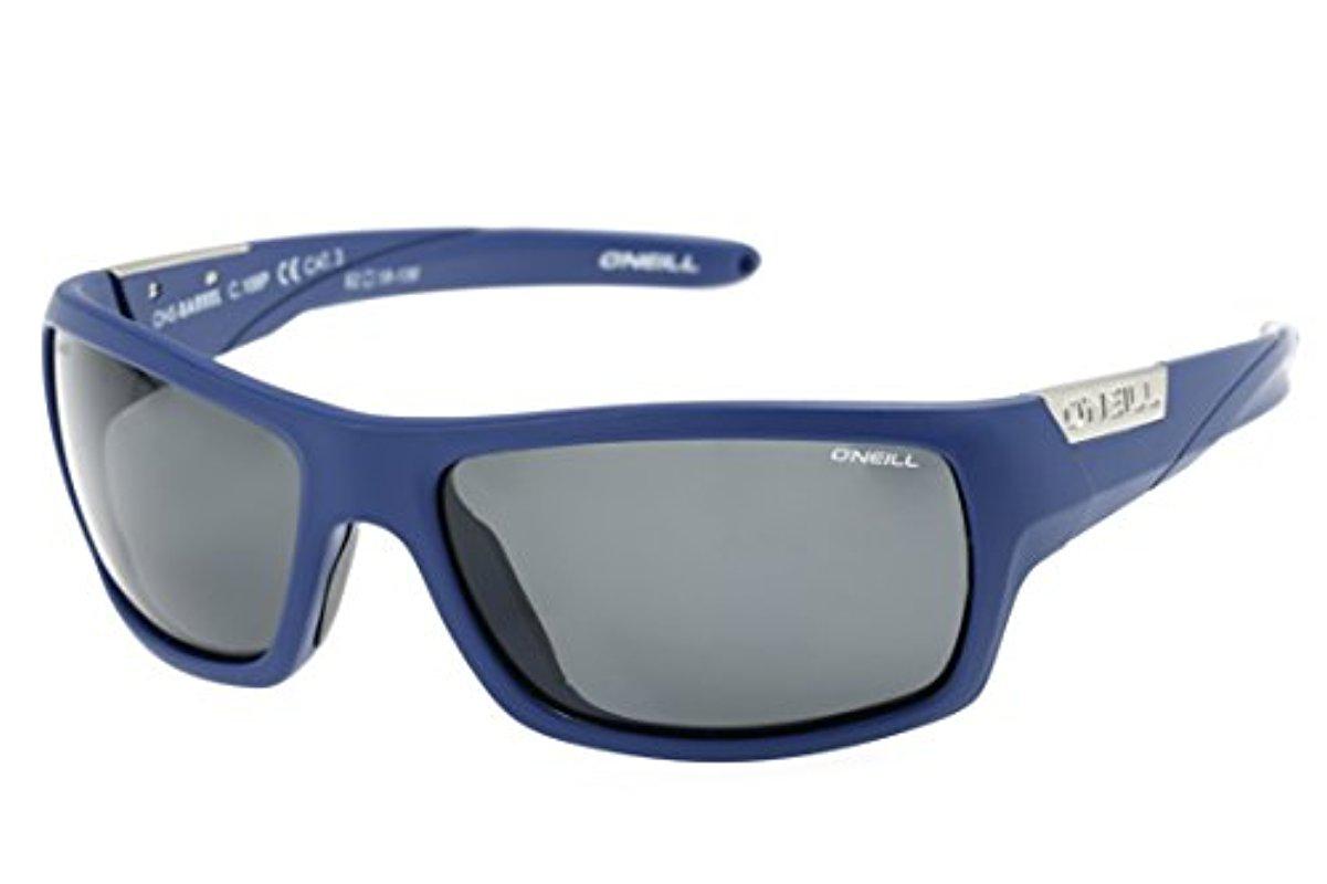 ONeill ZEPOL-204P-62 Wrap Men’s Black Frame Grey Lens Polarized Sunglasses