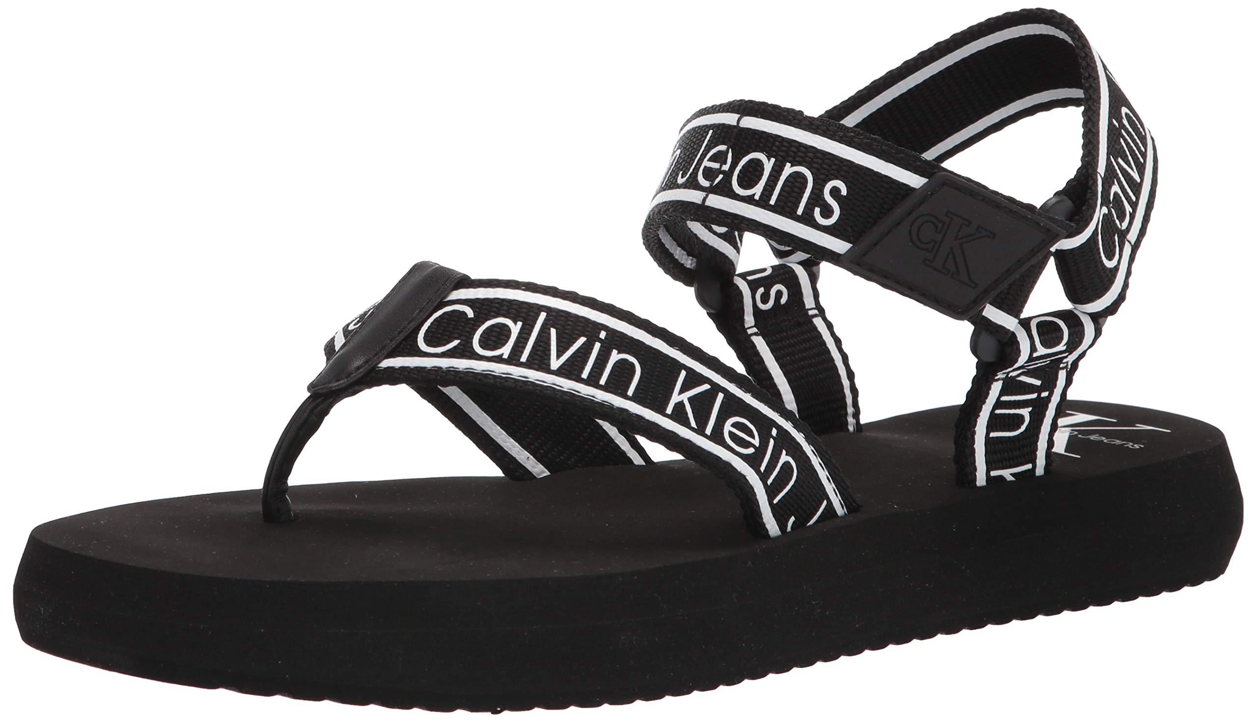 calvin klein black sandals