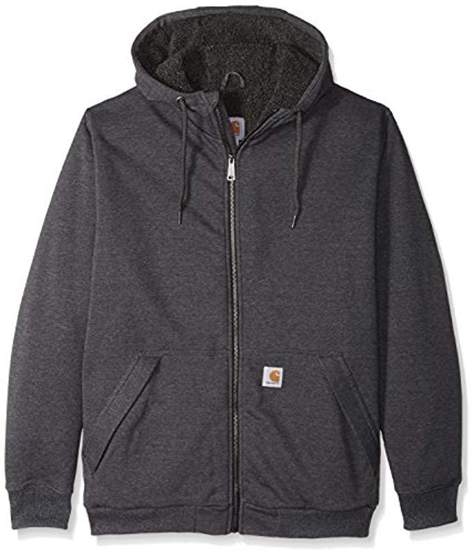 Carhartt Cotton Big & Tall Rd Rockland Sherpa Lined Hooded Sweatshirt ...