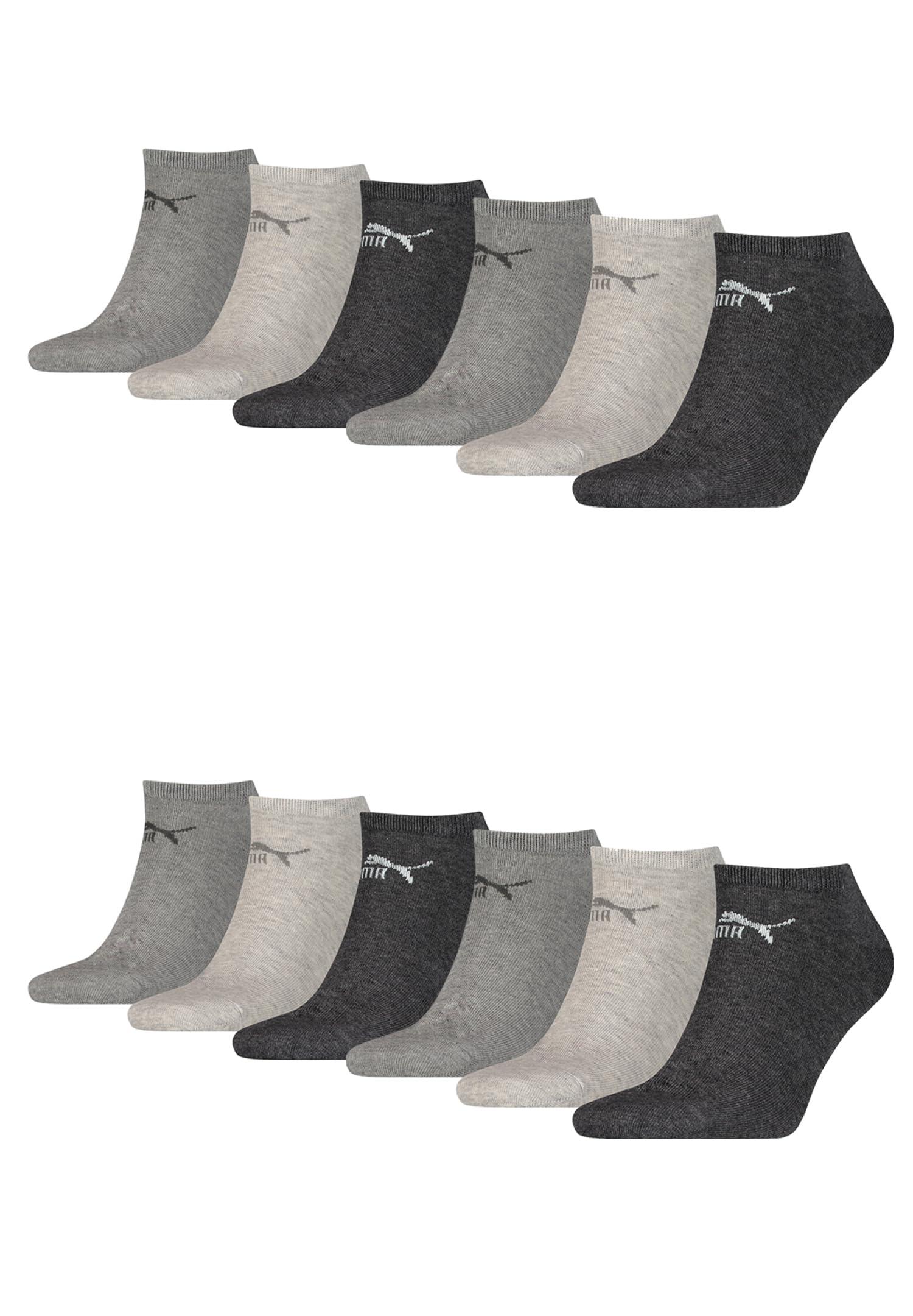 Clyde Lot de 12 paires de chaussettes de sport unisexes pour homme et femme  35-38 39-42 43-46 47-49 Noir/blanc/gris/bleu PUMA en coloris Gris