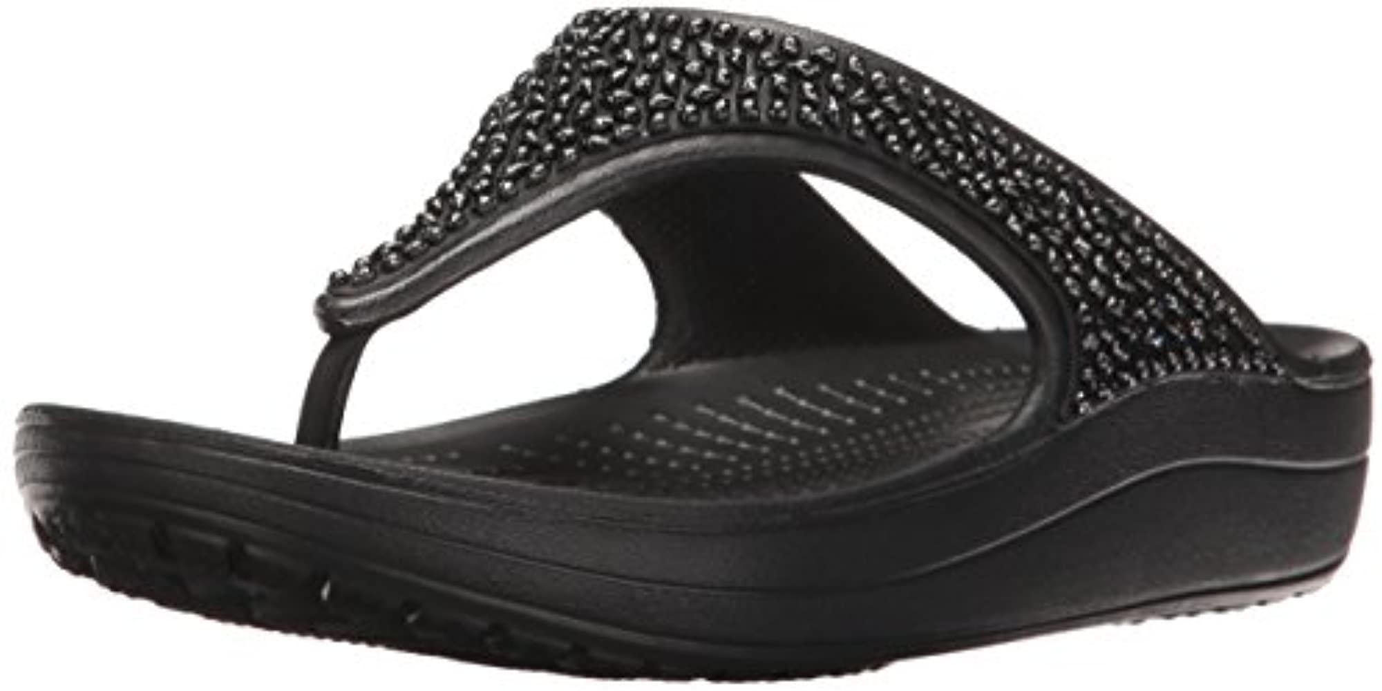 Crocs women's sloane embellished flip flop outlet