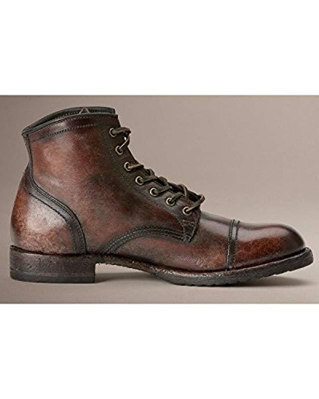 frye logan cap toe black
