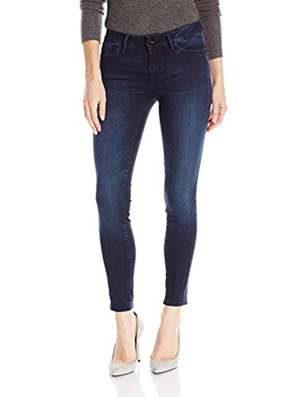 mavi jeans adriana ankle mid rise super skinny