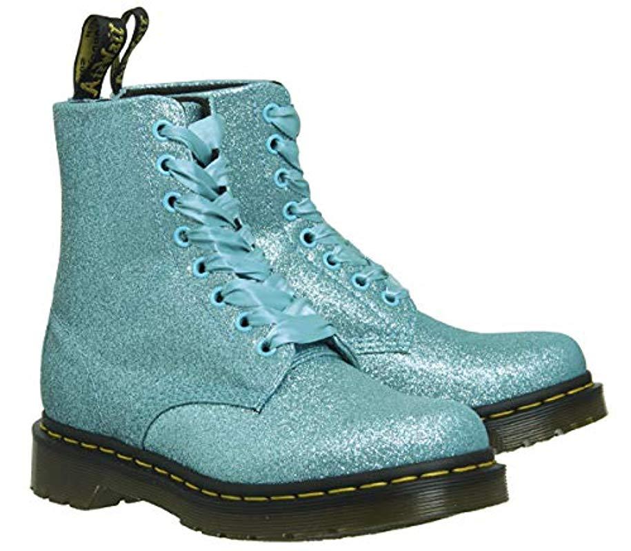 dr martens pascal glitter turquoise