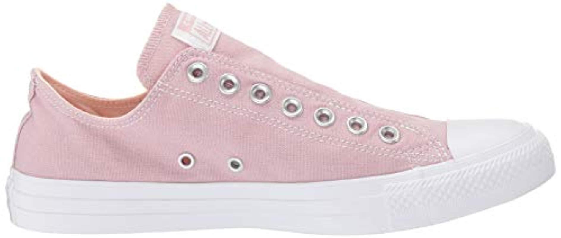 Converse Unisex Chuck Taylor All Star Slip On Sneaker in Pink - Lyst