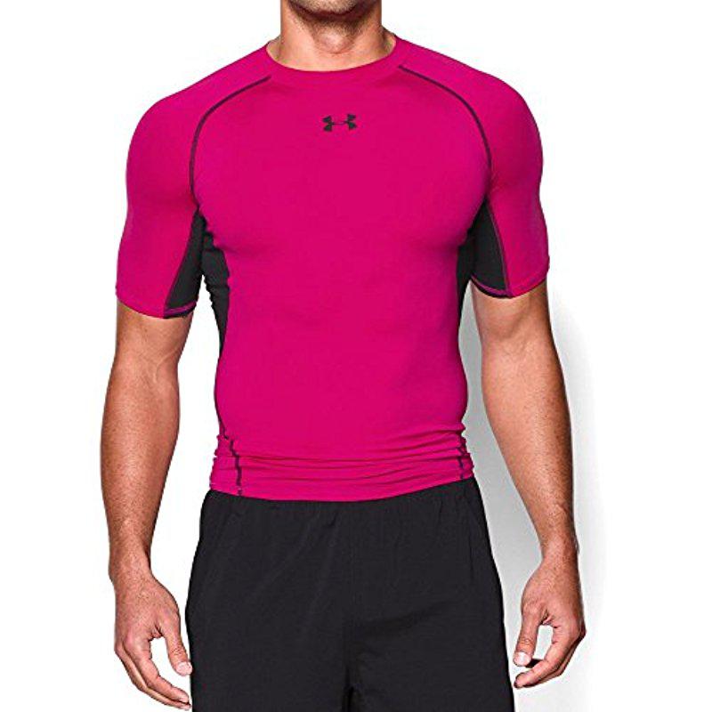pink under armour compression shirt 