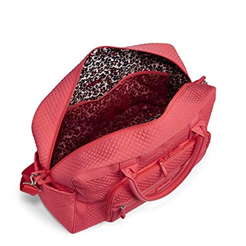 vera bradley iconic weekender travel bag microfiber