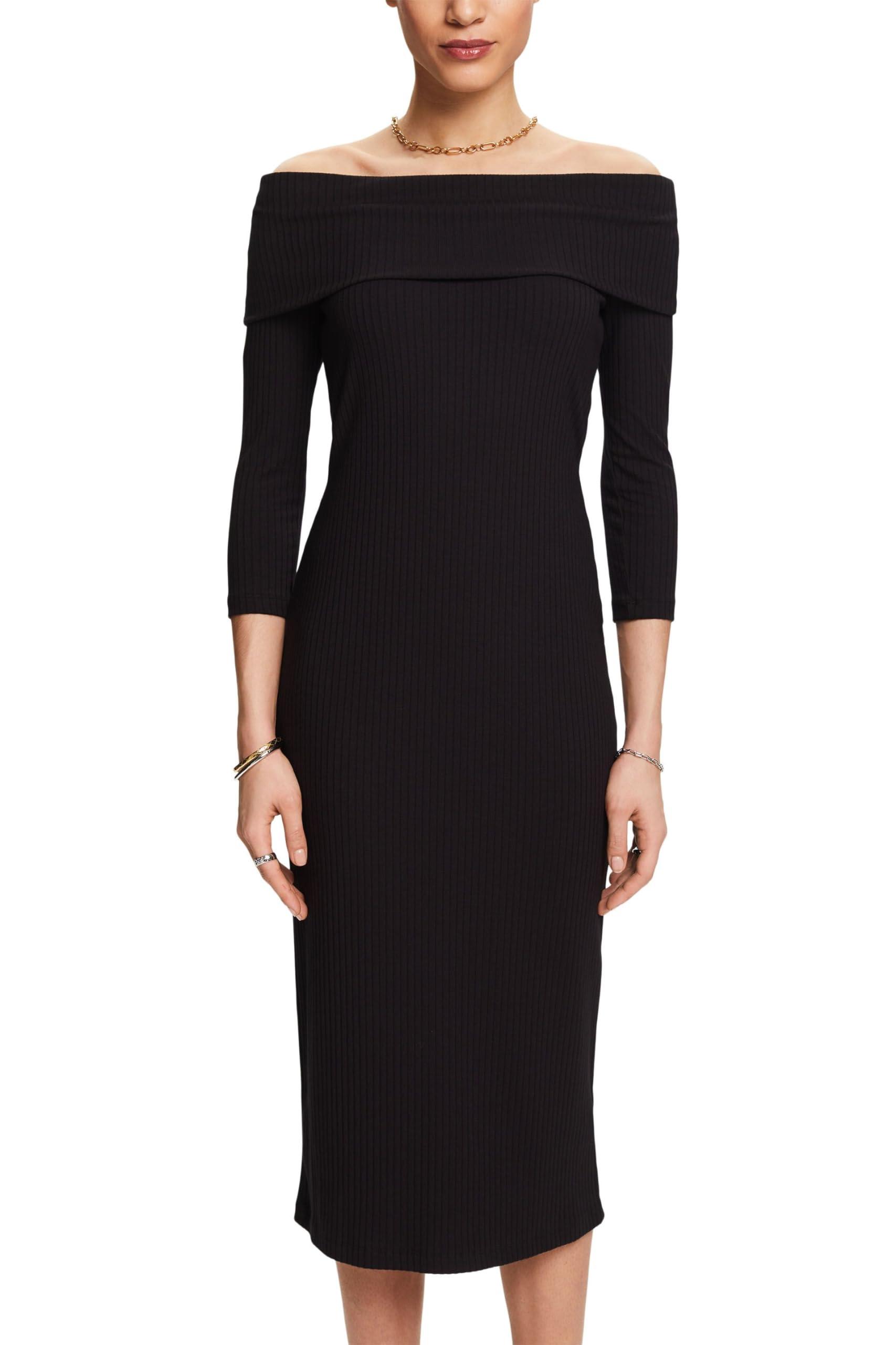 Gebreide Jurken Esprit Zwarte Jurk Edc Jurken Edc Jurken Sale