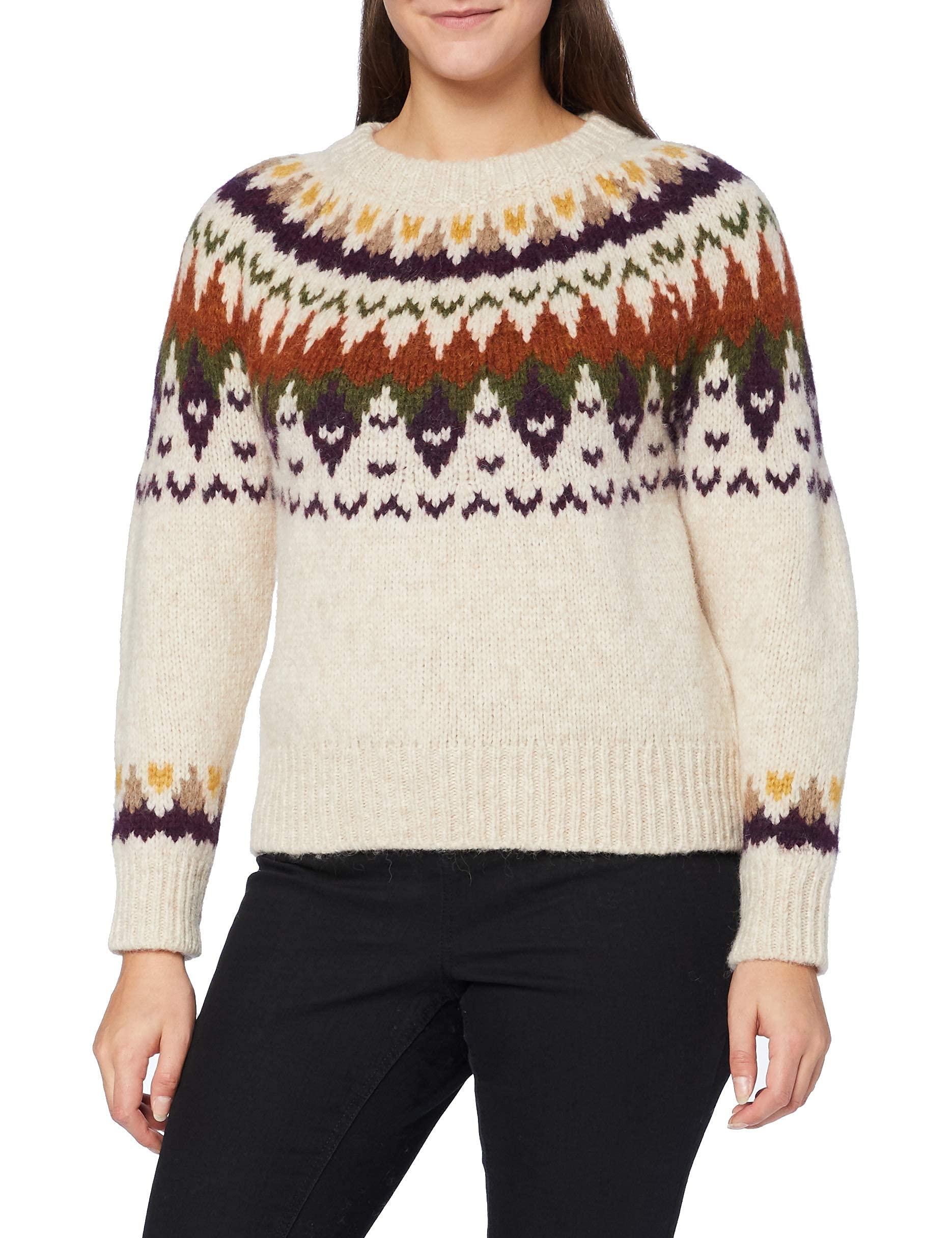 GANT Wool Winter Fair Isle Crew Neck Sweater - Save 37% | Lyst UK