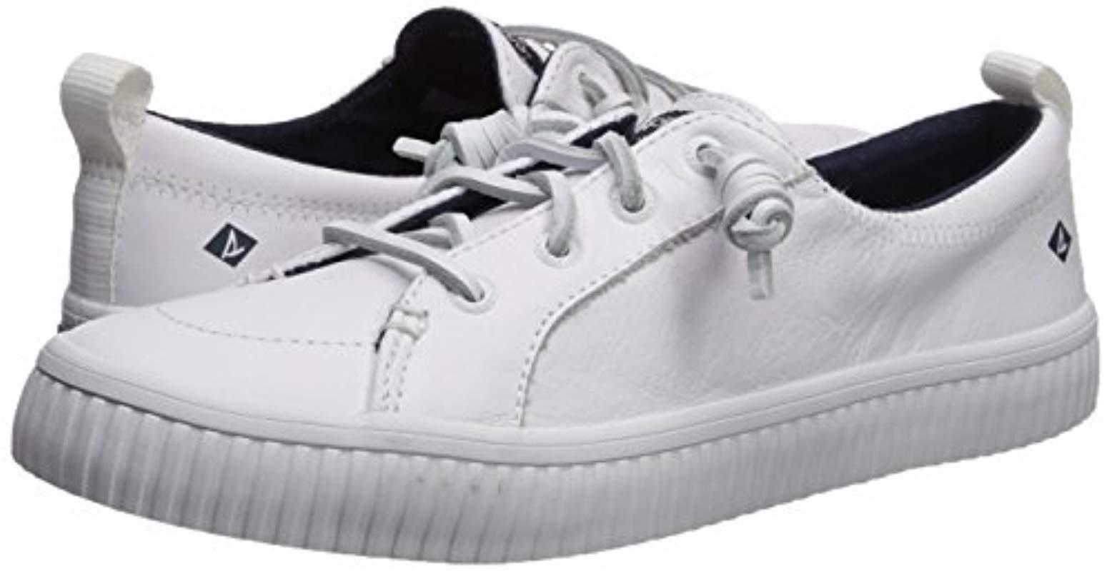women's crest vibe creeper leather sneaker