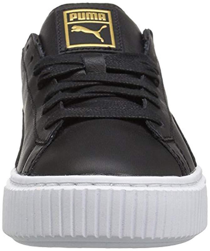 puma basket platform black