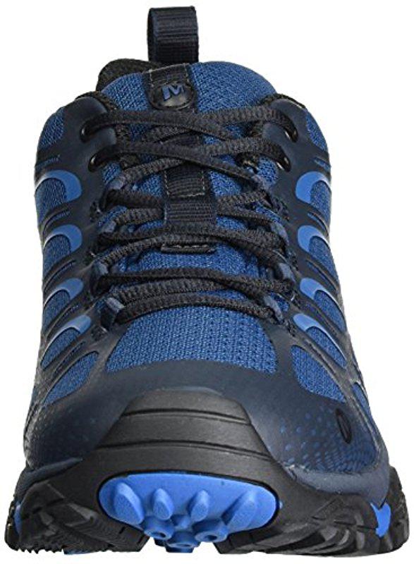 Merrell Moab Edge Hiking Shoe in Blue for Men - Lyst