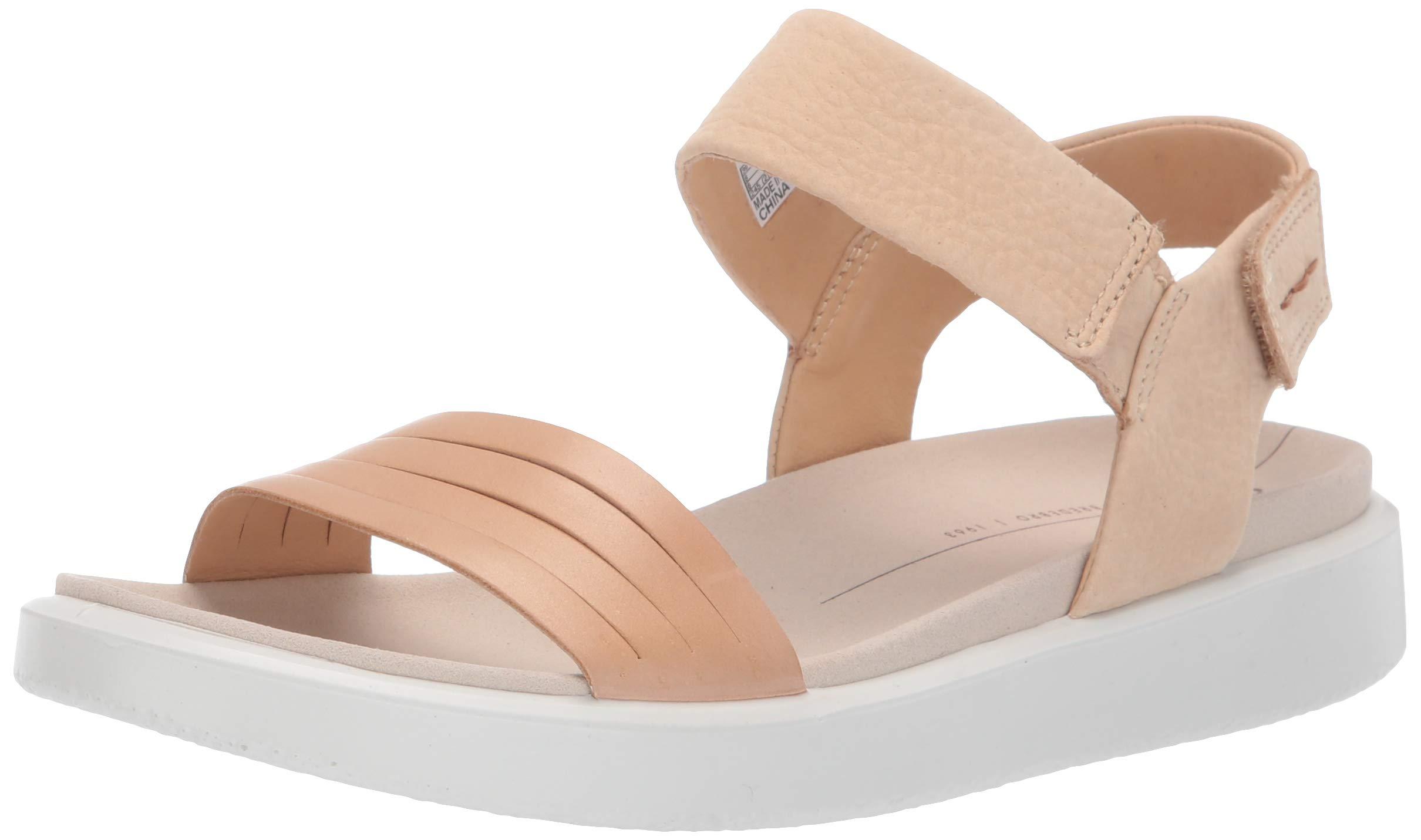 Ecco Flowt Strap Sandal in Natural | Lyst