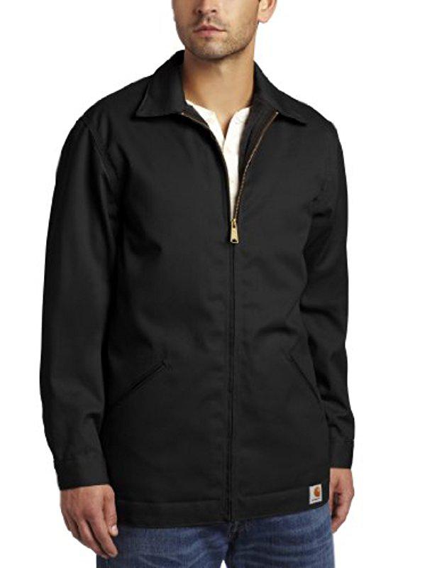 Carhartt Synthetic Twill Work Jacket in Black for Men - Lyst