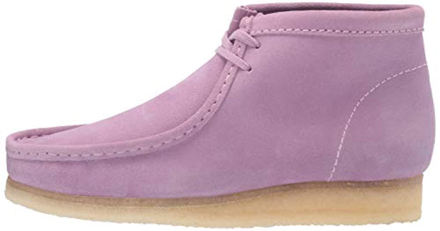 Clarks Leather Wallabee Boot Chukka in Lavender Suede (Purple) for Men |  Lyst