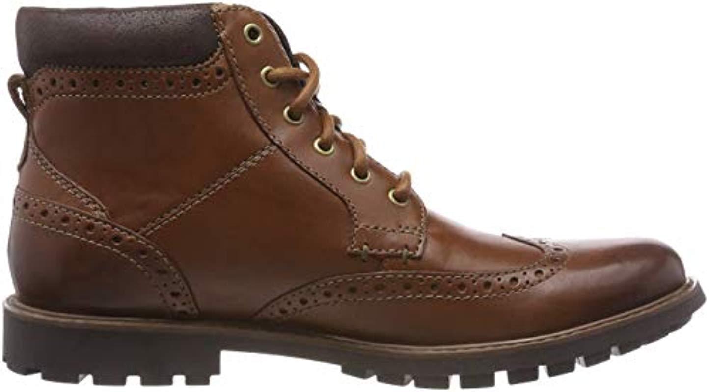 clarks men's curington high leather boots