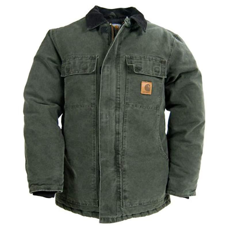 Carhartt Synthetic Arctic Quilt Lined Sandstone Traditional Coat C26 in  Green for Men | Lyst