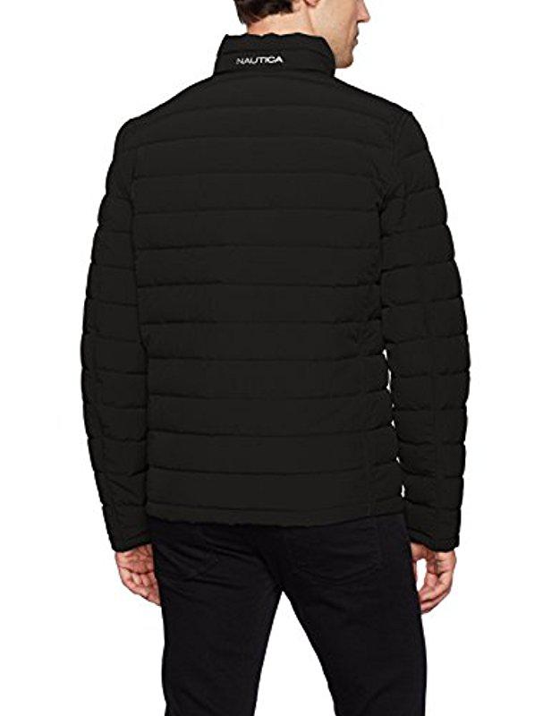 Nautica Stretch Reversible Midweight Jacket in Black for Men Lyst