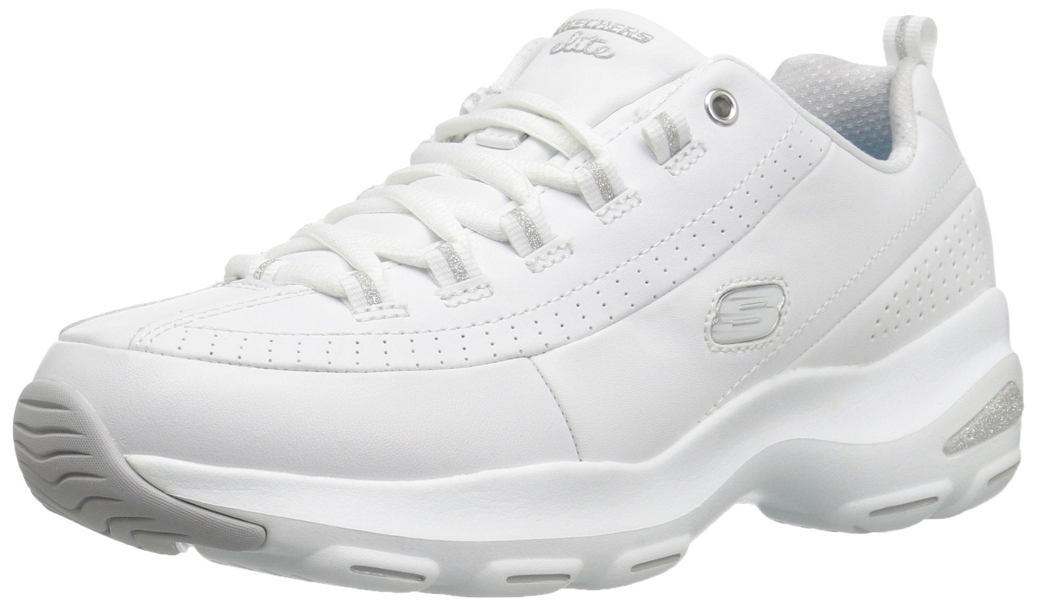 Skechers D'lite Ultra-illusions Sneakers in White (White/Silver) (White) |  Lyst UK
