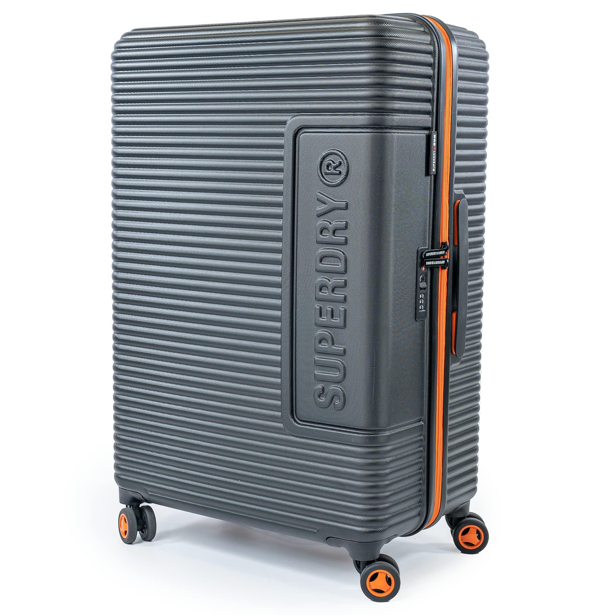 Superdry Hard Shell Travel Suitcases Lightweight Robust Tsa Locks With 8 Smooth Spinner Wheels Telescopic Trolley Handle in Blue Lyst UK
