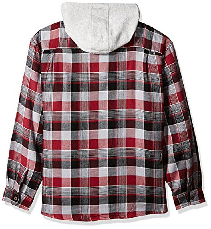 Wrangler Authentics Big-tall Long Sleeve Quilted Lined Flannel Shirt ...