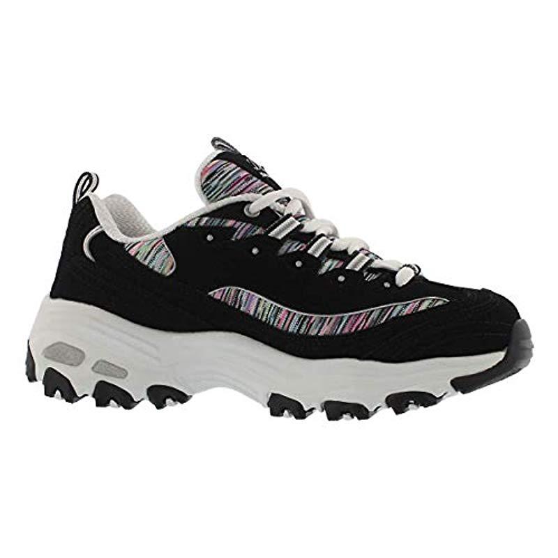 skechers stunner knit mesh slip on trainer with memory foam