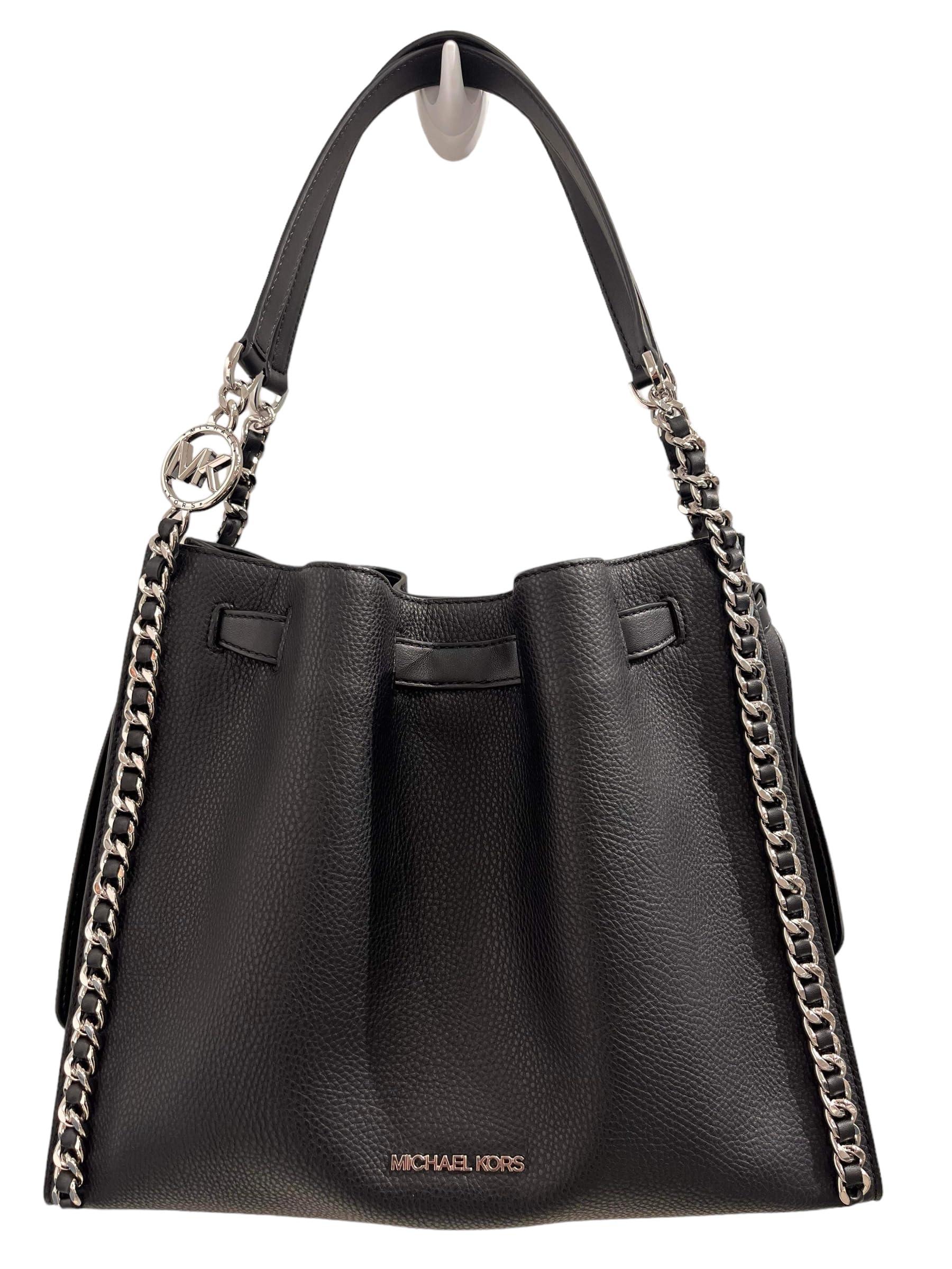 Black and silver michael kors bag hot sale