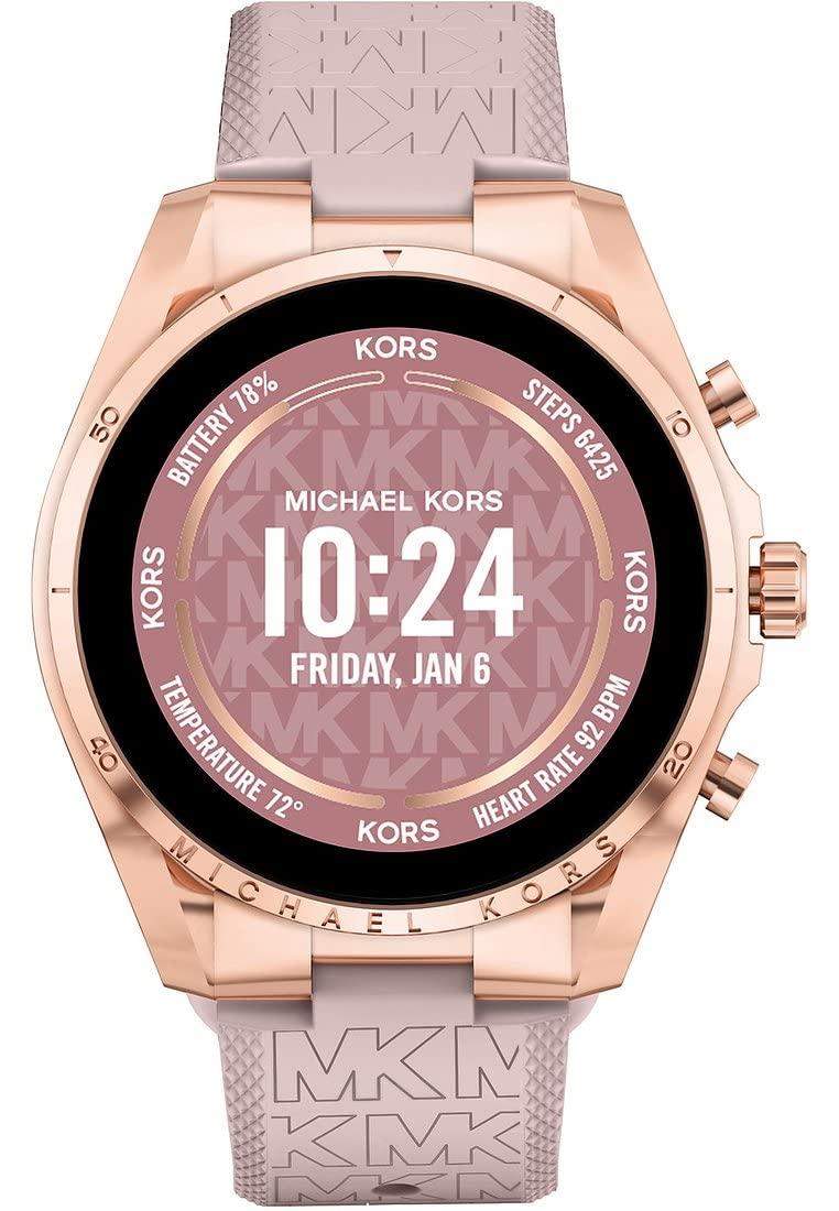 Smartwatch Gen 6 Bradshaw para mujer de acero inoxidable en tono oro rosa  con correa de silicona en tono rosado Michael Kors de color Rosa | Lyst