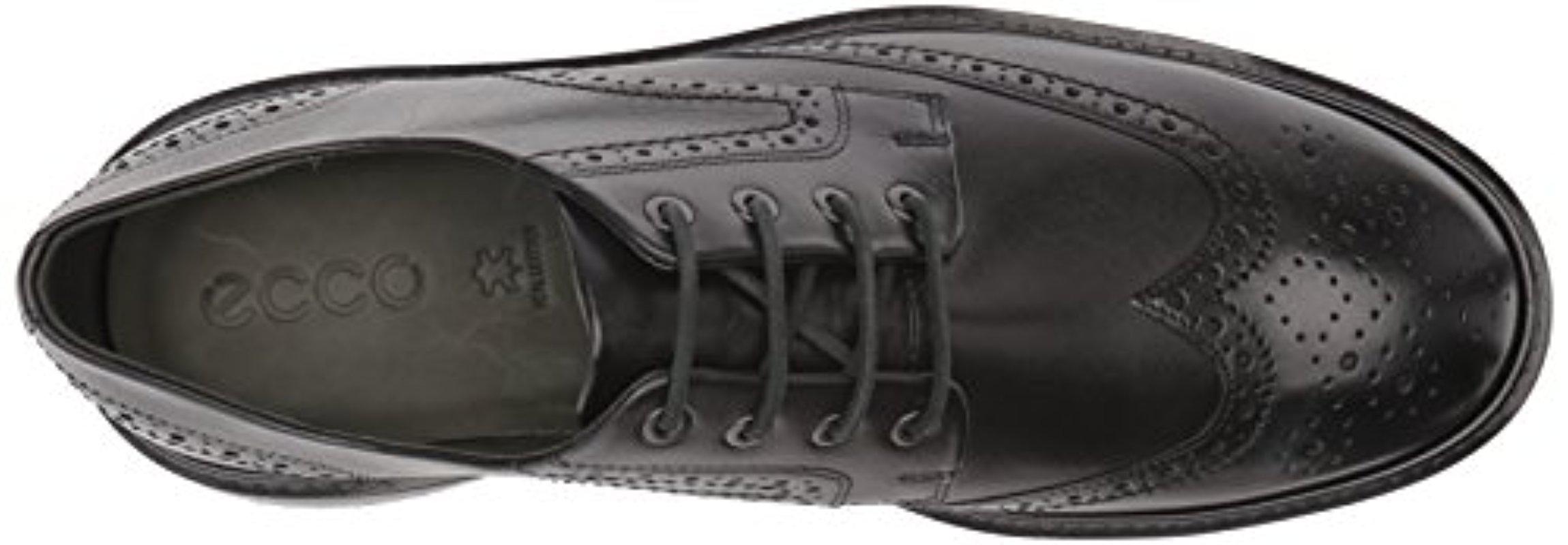 ecco lhasa brogue tie black
