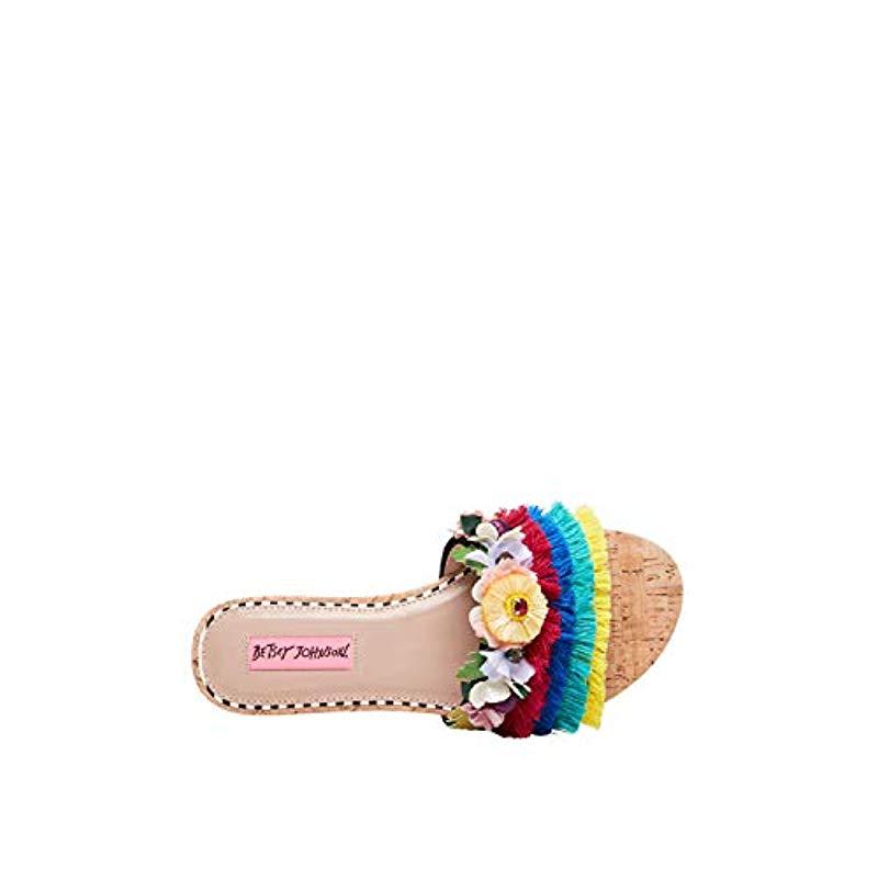 betsey johnson bloomer flat sandals