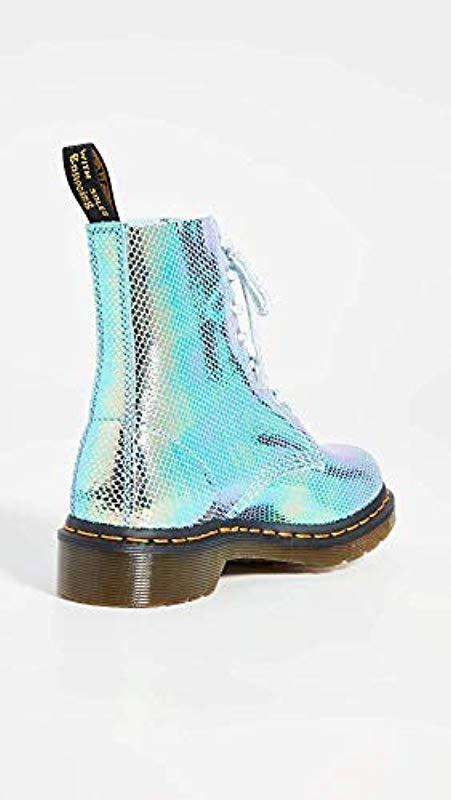 dr martens pascal iridescent blue