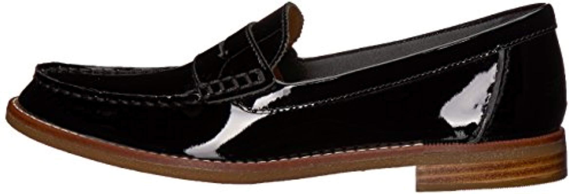 Sperry Top-Sider Leather Seaport Penny Loafer in Black Patent (Black) -  Save 51% | Lyst