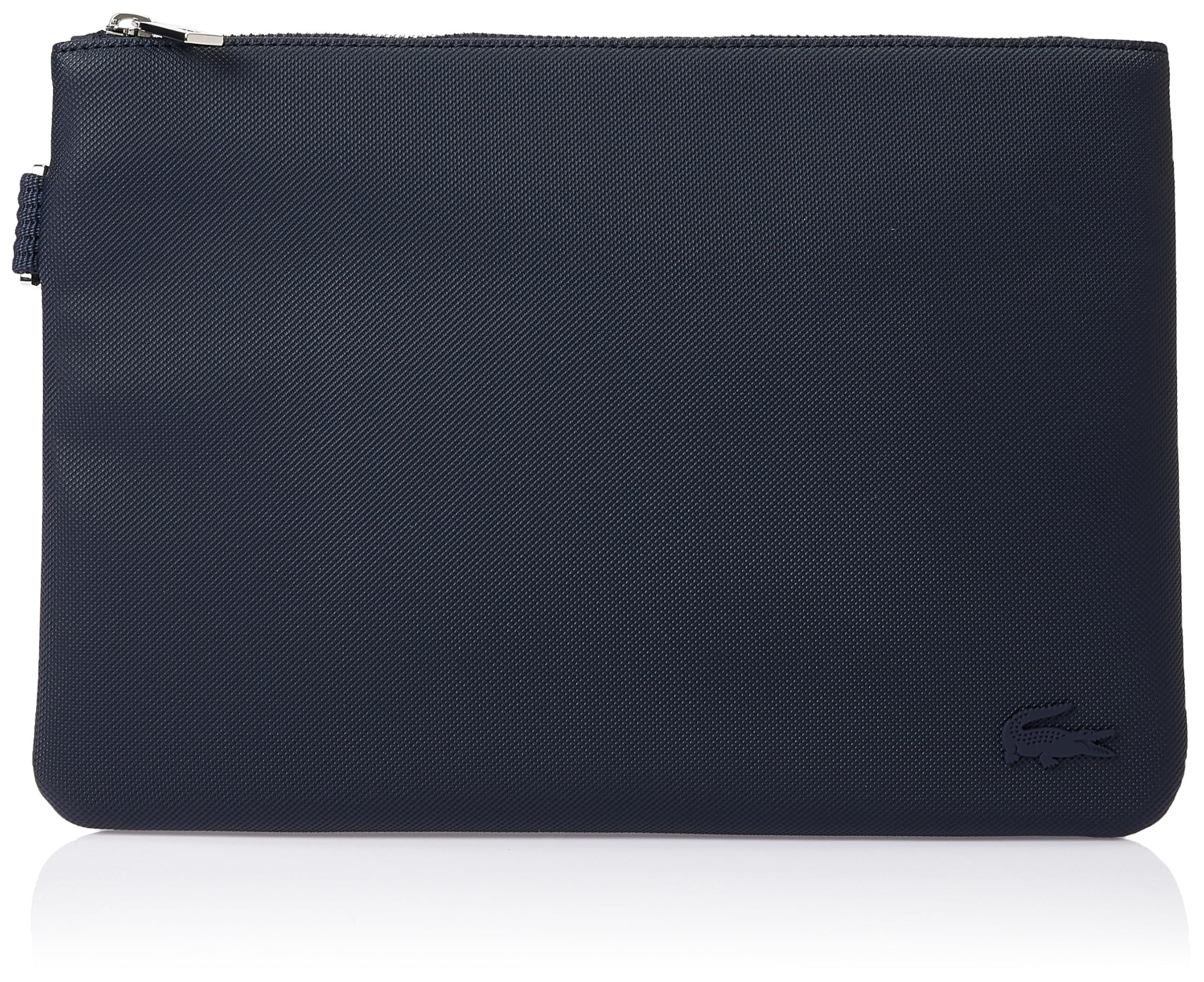 Leather Pochette Uomo Lacoste Lacoste Pochette Piatto Borse Blu