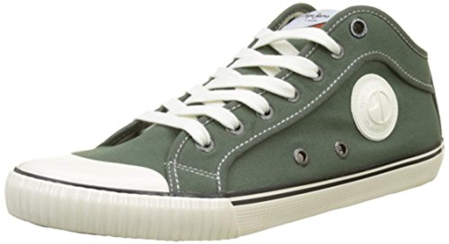 Pepe Jeans Industry 1973 Men's Shoes (high-top Trainers) In Green for Men |  Lyst UK